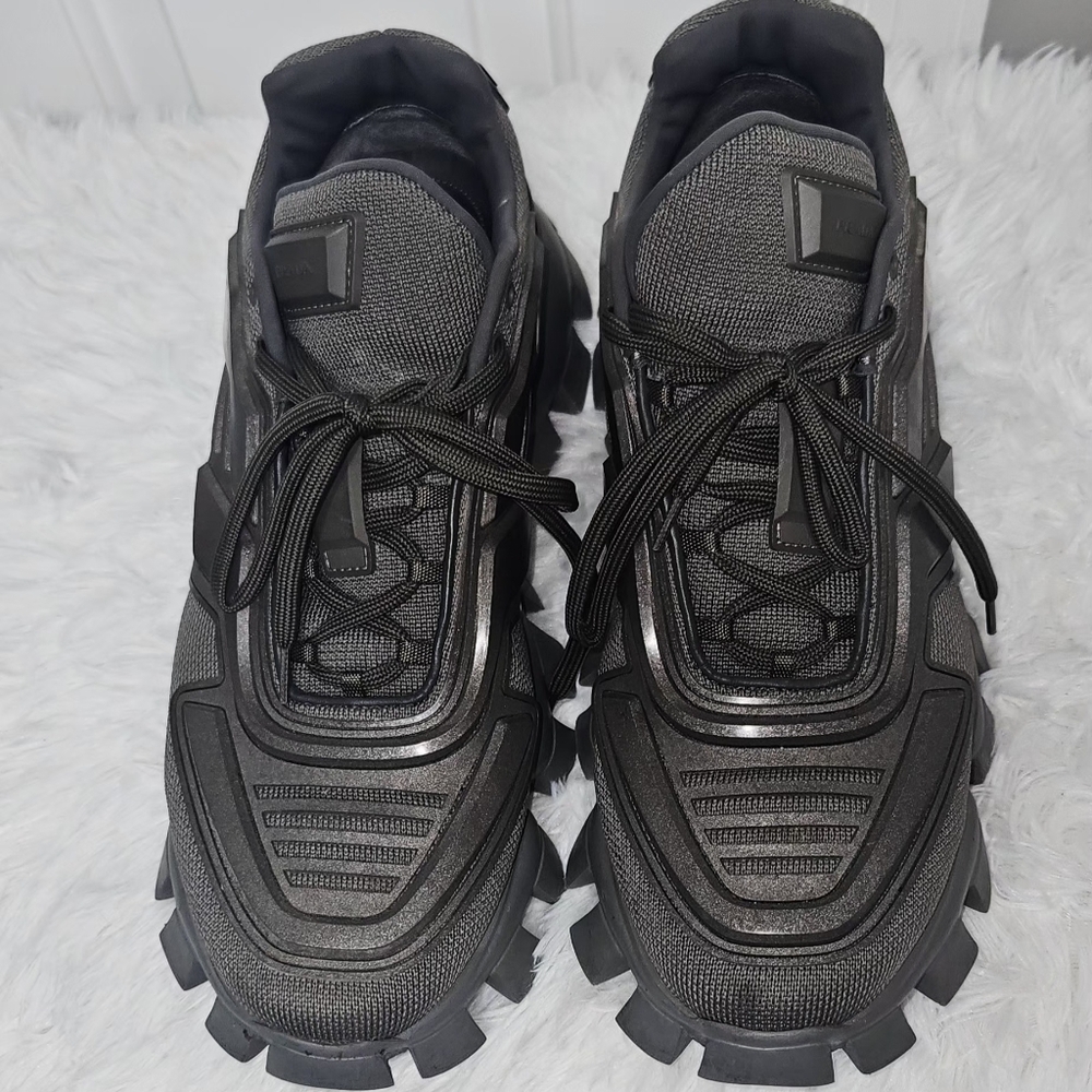 Prada Cloudbust Thunder Gray/Green Sneakers 11 - Picture 2 of 10